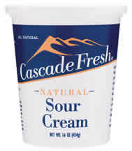 SOUR CREAM - 12 / 16 OZ from Cascade Fresh