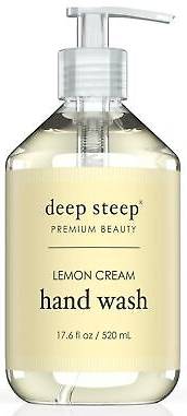 DEEP STEEP: Lemon Cream Classic Argan Oil Liquid Hand Wash 17.6 OUNCE