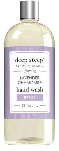DEEP STEEP: Lavender Chamomile Classic Foaming Hand Wash Refill 33.8 OUNCE