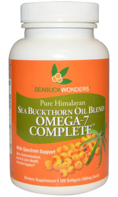 SEABUCKWONDERS: Sea Buckthorn Oil Blend Omega 7 Complete 120 softgel
