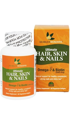 BALANCEUTICALS: Ultimate Hair Skin & Nails W/Omega-7 & Biotin 60 softgel vegi