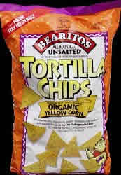 CHIPS ORGANIC YELLOW CORN TORTILLA NO/SALT Case of 12 / 16 OZ from Little Bear Organics