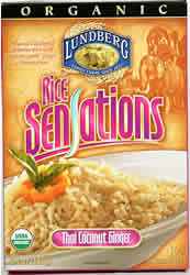 RICE SENS,OG,THAI CN GNGR Case of 12 / 6.4 OZ from Lundberg Farms
