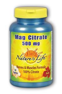 Magnesium Citrate 500mg 60 ct Vegetarian from Natures Life