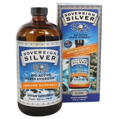 Silver Hydrosol 10 ppm 32 oz, 66.21ea from Sovereign Silver!