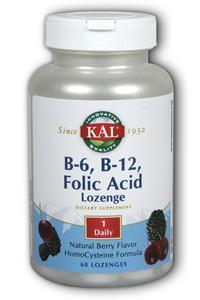 Kal: B6, B12 Folic Acid Lozenge 60 ct