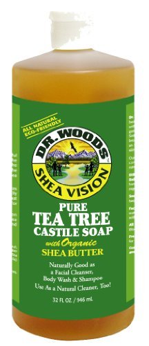 DR WOODS: Castile Soap Liquid Tea Tree with Shea Butter 32 oz