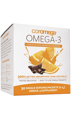 Coromega: Orange Omega 3 Squeeze 30 pkt