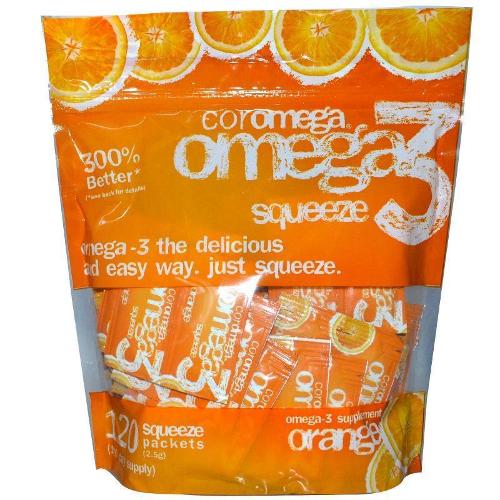 COROMEGA: Orange Omega 3 Squeeze 120 pkt