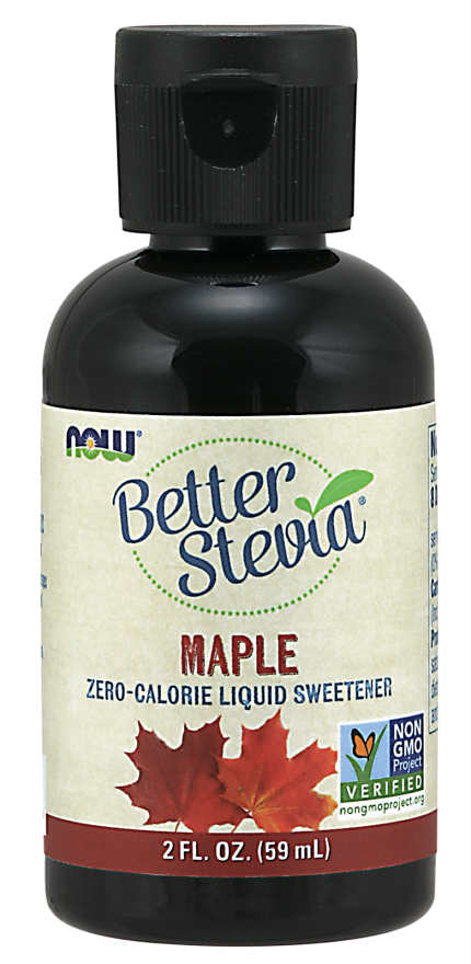 NOW: BetterStevia Liquid Maple 2 fl oz
