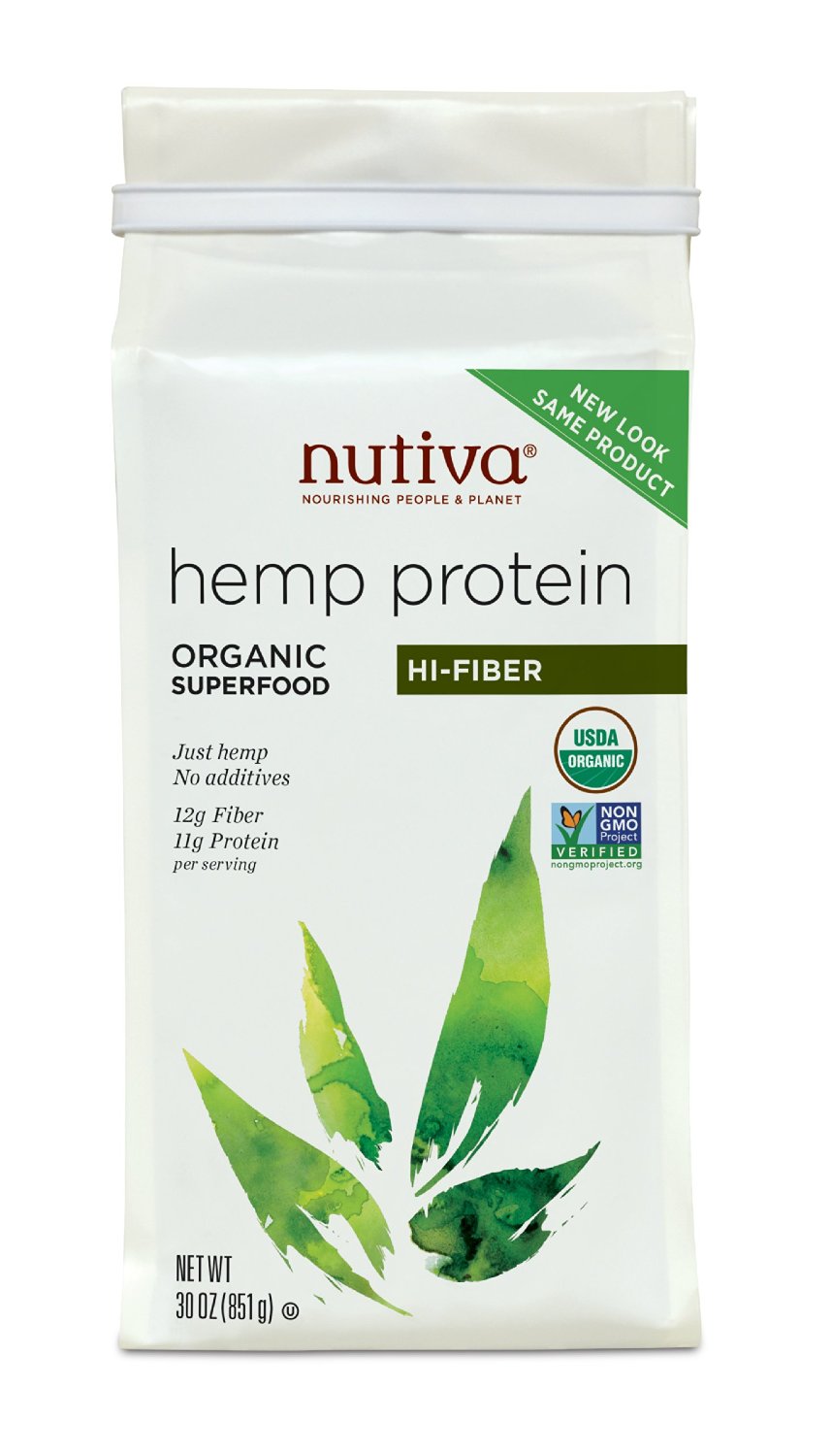 Organic Hemp Protein High Fiber (Bag) 30 OZ, 16.78ea from NUTIVA NOURISH!