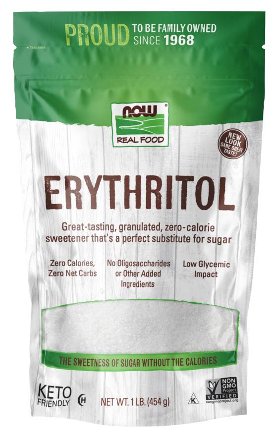 NOW: Erythritol Natural Sweetener 1 lb.