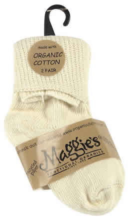 Sock infant anklet natural Case of 3 / INFANT from Maggie's Functional Organics