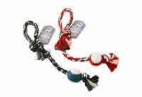 Red rope w k&tennis ball Case of 1 / MINI from Castor and Pollux