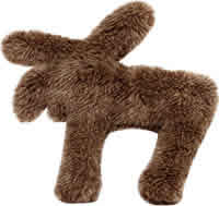 Dog toy,plush moose Case of 1 / TOY from Castor and Pollux