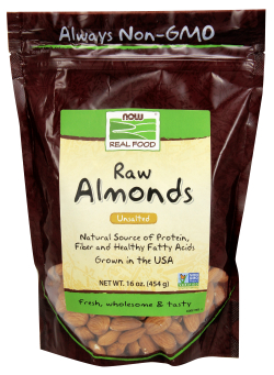 NOW: Almonds Natural Unblanched 1 LB