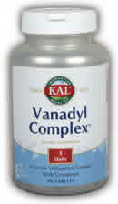 Vanadyl Complex 90ct 10mg from Kal