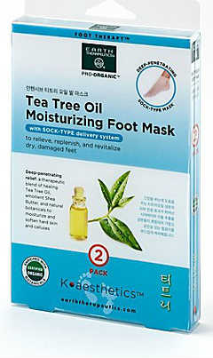 EARTH THERAPEUTICS: Tea Tree Oil Moisturizing Foot Mask 1 unit