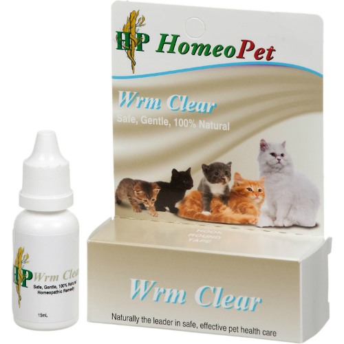 HOMEOPET: Feline WRM Clear Drops 15 ml