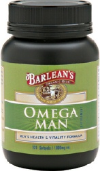 BARLEANS ESSENTIAL OILS: Omega Man 120 softgels