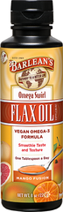 BARLEANS ESSENTIAL OILS: Mango Fusion Flax Oil Omega Swirl 8 fl oz