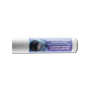ENDANGERED WILDLIFE: Organic Lip Balm Lavender-Orange (Monk Seal) 30Tubes at .14oz 0.14 oz