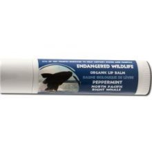 ENDANGERED WILDLIFE: Organic Lip Balm Peppermint (Right Whale) 30Tubes at .14oz 0.14 oz