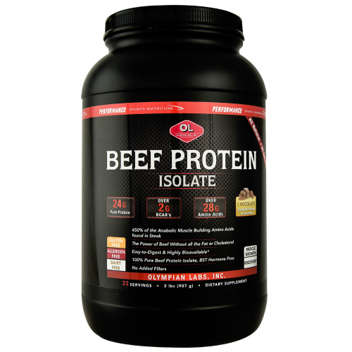 OLYMPIAN LABS: Beef Protein Isolate Chocolate 2 lb
