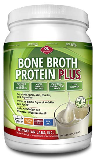 OLYMPIAN LABS: Bone Broth Protein Plus 13.5 oz