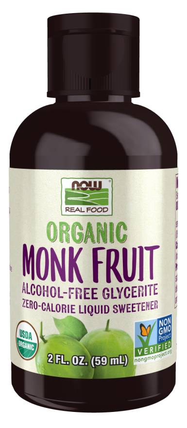 NOW: Monk Fruit Organic, Alcohol Free Glycerite 2 fl oz