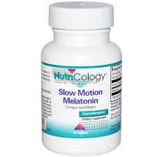 NUTRICOLOGY: Slow Motion Melatonin 1.2 mg 60 tablets