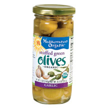 OLIVES,OG,GRN STUFFD/GRLC Case of 12 / 9 OZ from Mediterranean Organic