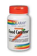 Food carotene, 200ct 10000IU