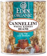 BEANS,OG,CANNELLINI Case of 6 / 108 OZ from Eden Foods