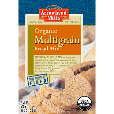 BREAD MIX,OG,MULTI GRAIN Case of 12 / 19 OZ from Arrowhead Mills