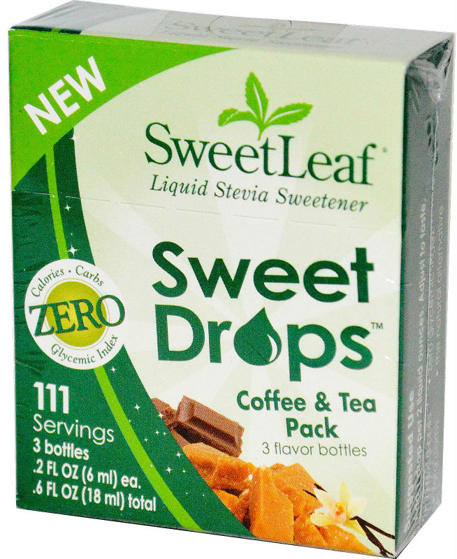 SWEETLEAF STEVIA: Sweet Drops Coffee And Tea Pack 3 ct