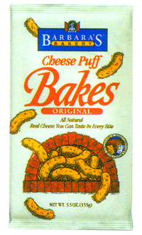 CHEESE PUFF BAKES Case of 12 / 5.5 OZ from Barbaras Bakery