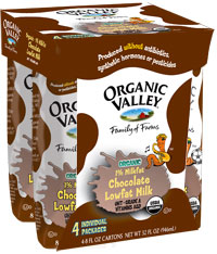 ASEPTIC MILK,OG,LF,CHOC - 6 / 4/8 OZ from Organic Valley