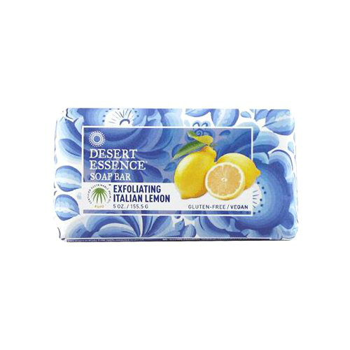DESERT ESSENCE: Bar Soap Exfoliating Italian Lemon 5 oz