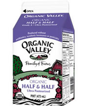 HALF & HALF,OG,UHT Case of 12 / 16 OZ from Organic Valley