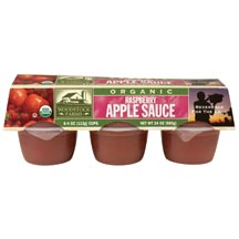 APPLESAUCE,OG,RASPBERRY - 12 / 6/4 OZ from WoodStock Farms