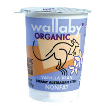 Yogurt,og,nf,vanilla bean Case of 12 / 6 OZ from Wallaby Yogurt Company