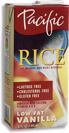 LOW FAT RICE DRINK,VANILA Case of 12 / 32 OZ from Pacific Foods