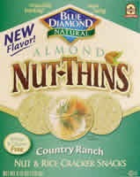 THIN CRACKERS,CNTRY RANCH Case of 12 / 4.25 OZ from Blue Diamond Growers Co-Op