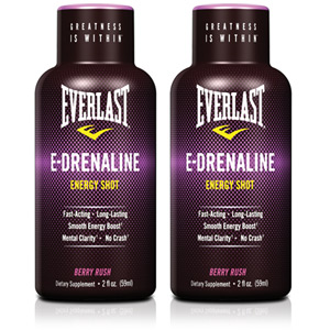 Everlast sports nutrition - Everlast e-drenaline berry 2- 6OZ BOTTLES