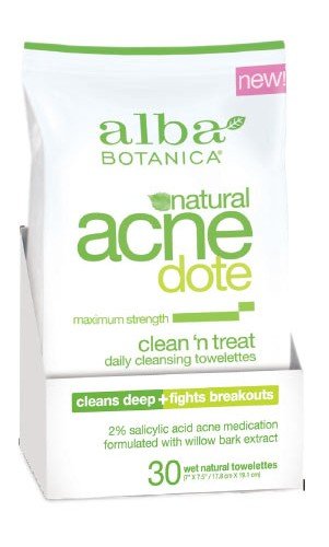 ALBA BOTANICA: AcneDote Clean and Treat Towelette 30 CT