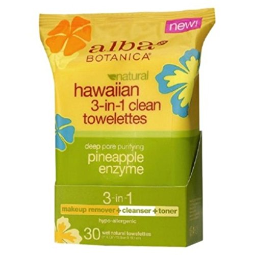 ALBA BOTANICA: Hawaiian 3-in-1 Clean Towelette 30 CTS