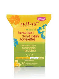 ALBA BOTANICA: 3-in-1 Clean Travel Towelettes Hawaiian 10 ct