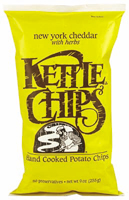 POTATO CHIPS,NY CHEDDAR Case of 12 / 9 OZ from Kettle Foods