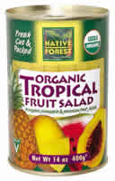 Tropical fruit salad,og Case of 6 / 14 OZ from Native Forest